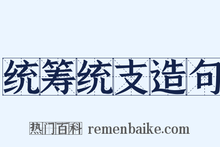 统筹统支造句是什么意思的图片